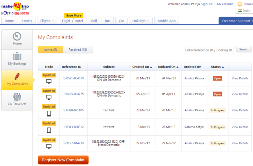 MakeMyTrip Casestudy