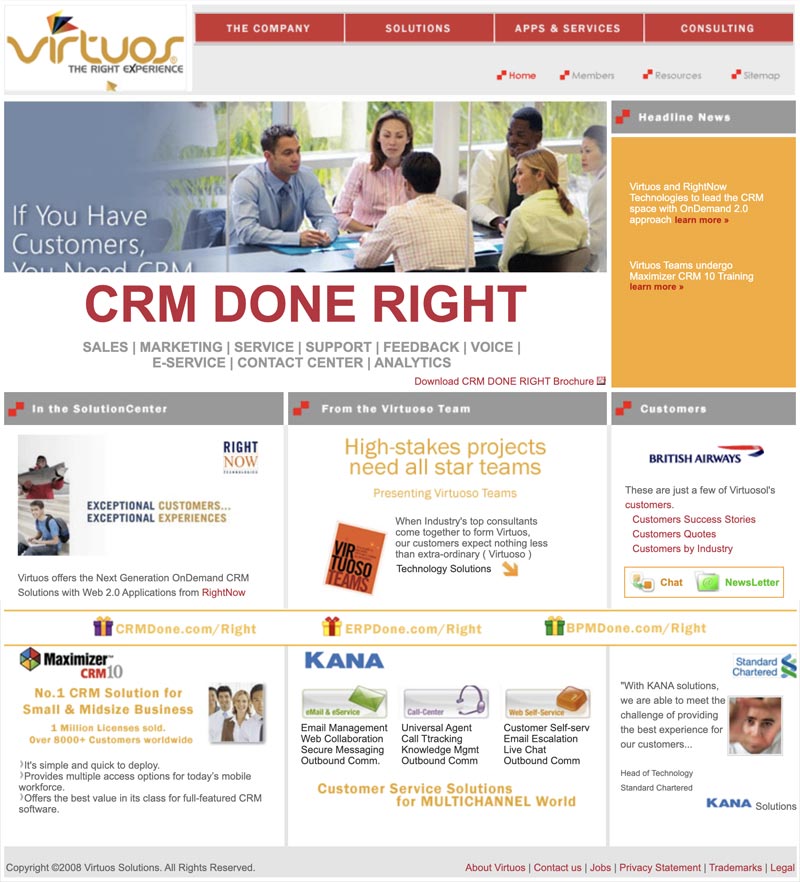 Virtuos.com website screenshot